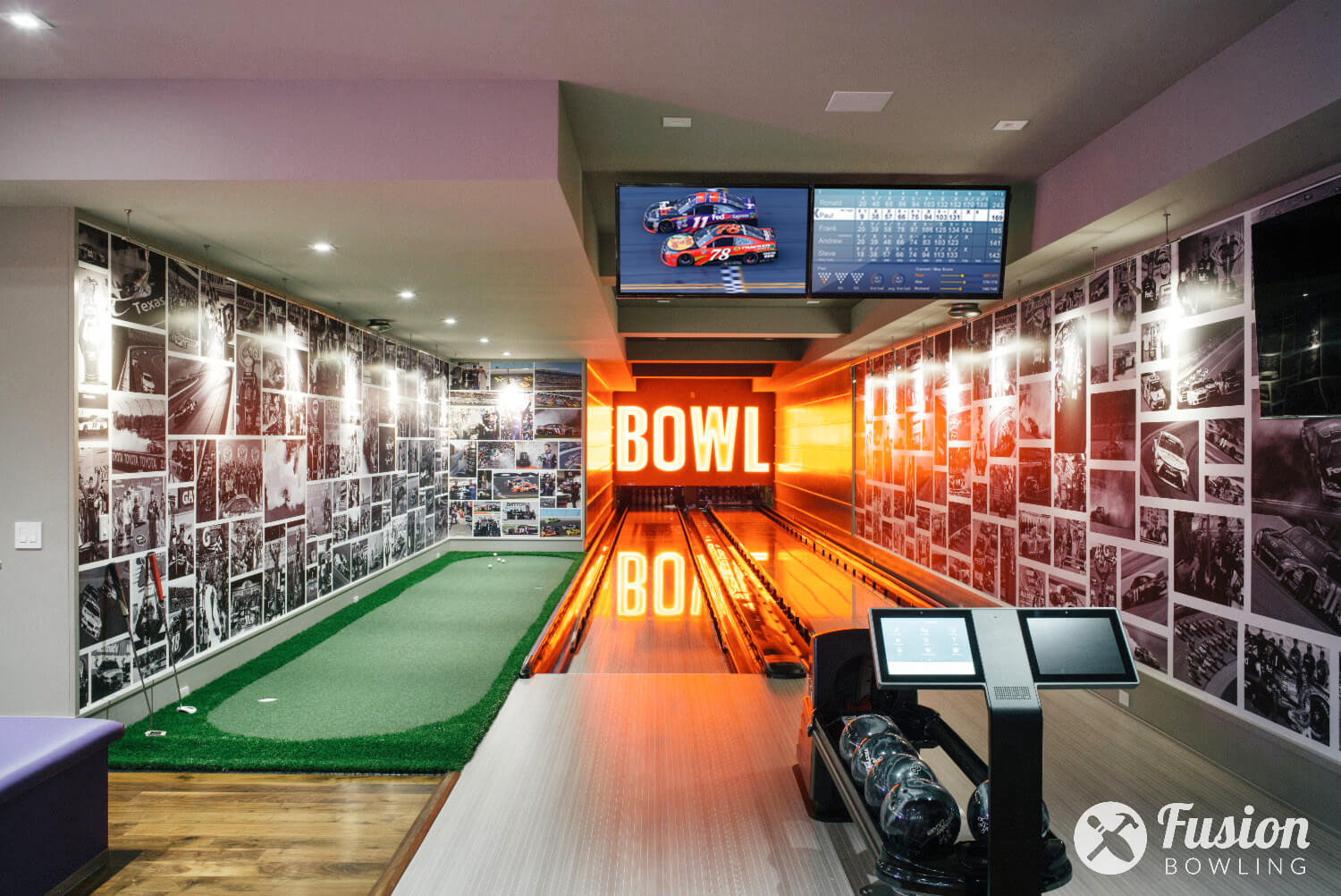 Home Bowling Alley Portfolio Fusion Bowling